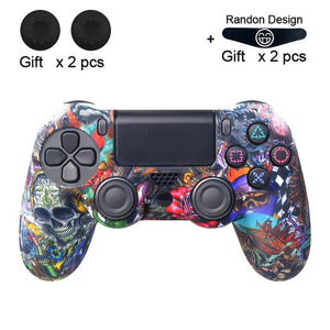 Data Frog Soft Silicone Gel Rubber Case Cover For SONY Playstation 4 PS4 Controller Protection Case For PS4 Pro Slim Gamepad