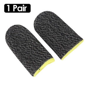 2pcs Finger Cover Game Controller for PUBG Sweat Proof Non-Scratch Sensitive Touch Screen Gaming Finger Thumb Sleeve Gloves