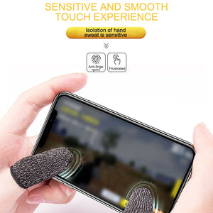 Breathable Game Controller Finger Cover Sweat Proof Gaming Finger Gloves Non-Scratch Sleeve Sensitive Nylon Mobile Touch Screen
