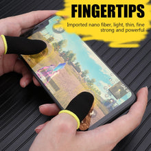 Load image into Gallery viewer, 2pcs Finger Cover Game Controller for PUBG Sweat Proof Non-Scratch Sensitive Touch Screen Gaming Finger Thumb Sleeve Gloves
