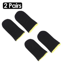 Load image into Gallery viewer, 2pcs Finger Cover Game Controller for PUBG Sweat Proof Non-Scratch Sensitive Touch Screen Gaming Finger Thumb Sleeve Gloves
